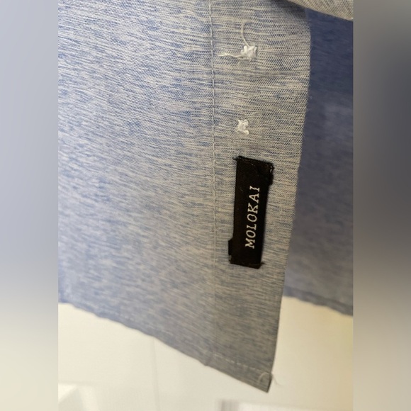 Molokai Surf Club Men’s Size 2X gray button down short sleeve shirt - Picture 5 of 9